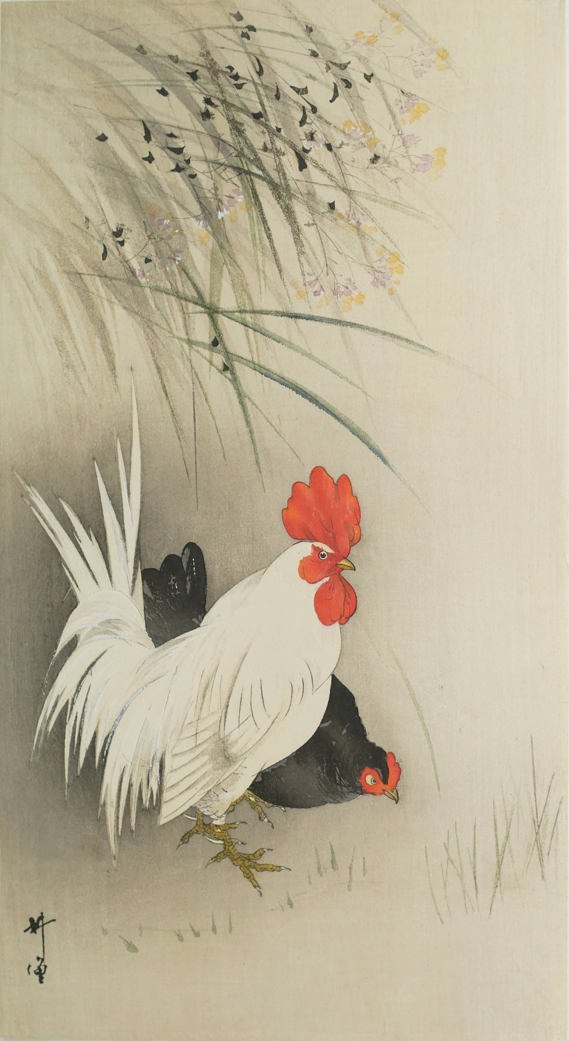 Rooster and Hen