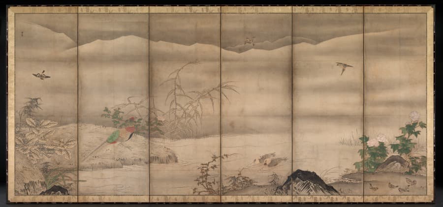 四季花鳥図