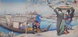 隅田堤の雪景 1