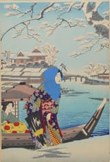 隅田堤の雪景 3