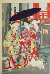 徳川時代貴婦人之図 浅草詣 3