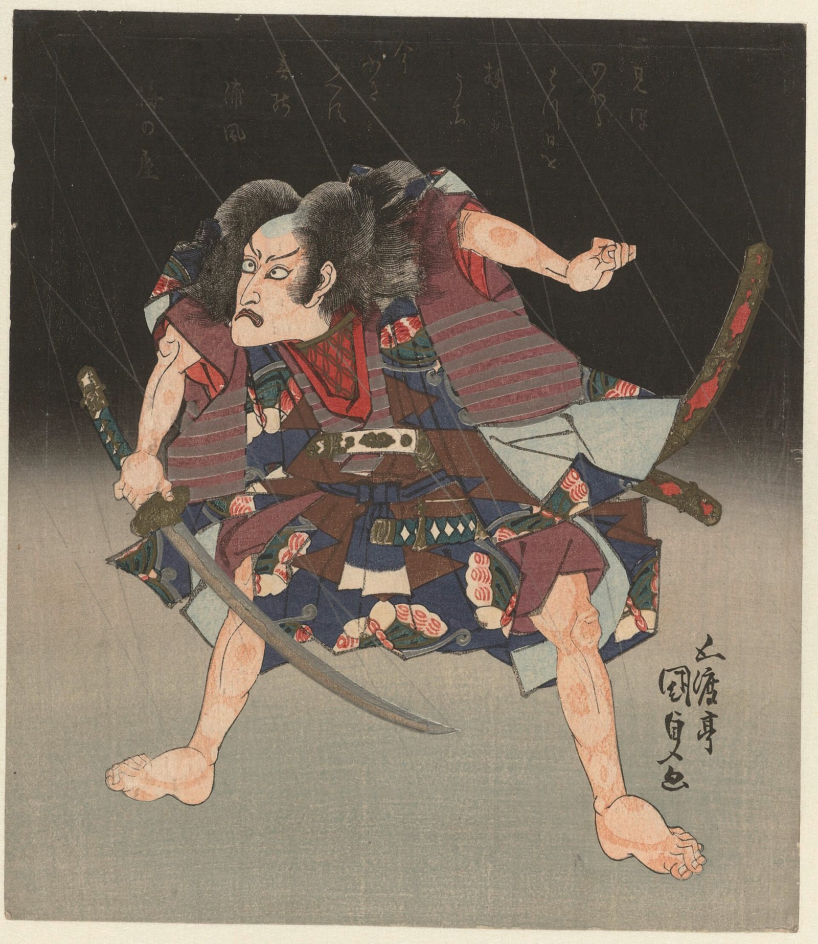 七代目市川團十郎の曽我五郎時致