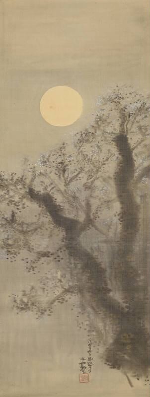 Under A Crying Moon 姥桜咲く Plum Blossoms under the Moon / 丸山晩霞 | Cugira