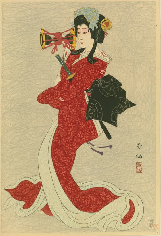 Bandō Shūchō III as Shizuka Gozen