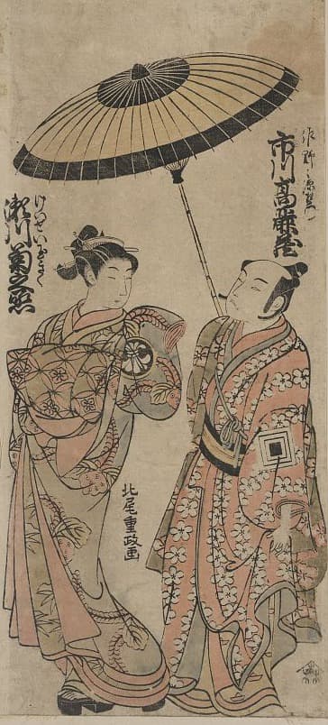 市川高麗蔵の佐野源左衛門・瀬川菊之丞の傾城玉菊