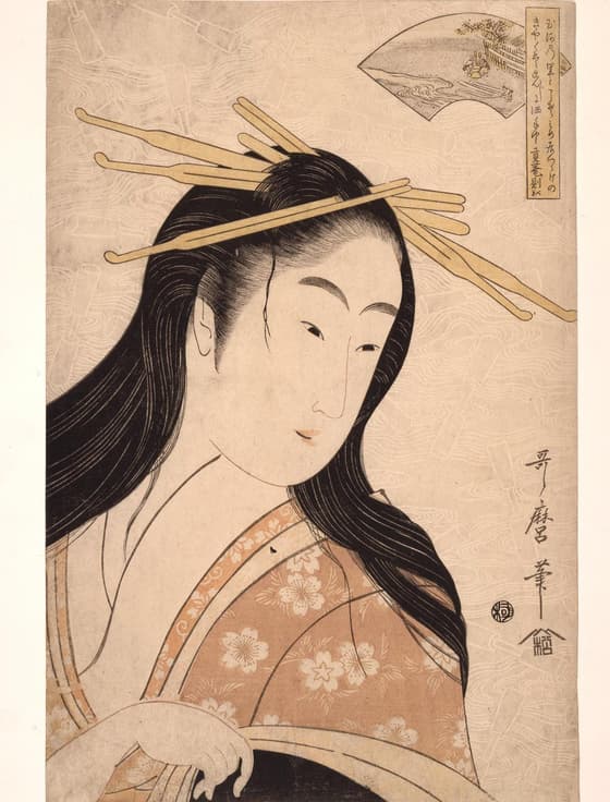 遊女　半身像