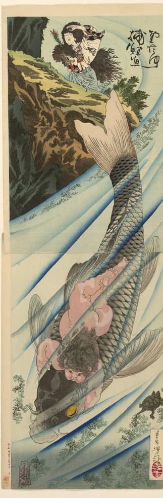 金太郎捕鯉魚