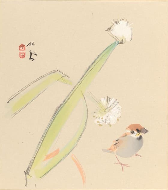 栖鳳逸品集 花に雀