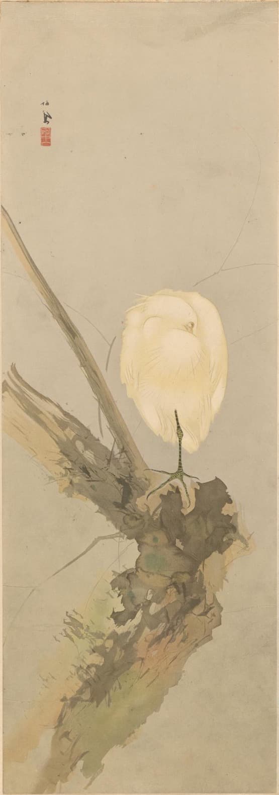 栖鳳逸品集 眠り鷺