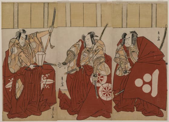 二代目市川門之助の卜部季武・初代尾上松助の碓井貞光・初代中村仲蔵