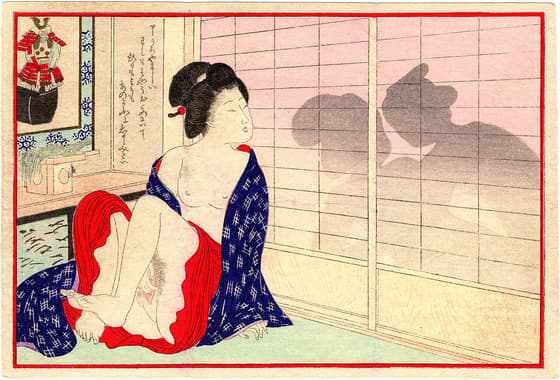 Ca. 1890 shunga by - Oh, I’m envious!