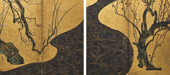 紅白梅図
