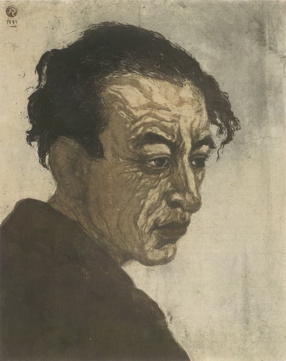 「氷島」の著者（萩原朔太郎像）
