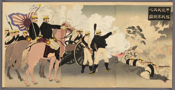 平壌激戦我軍大捷之図