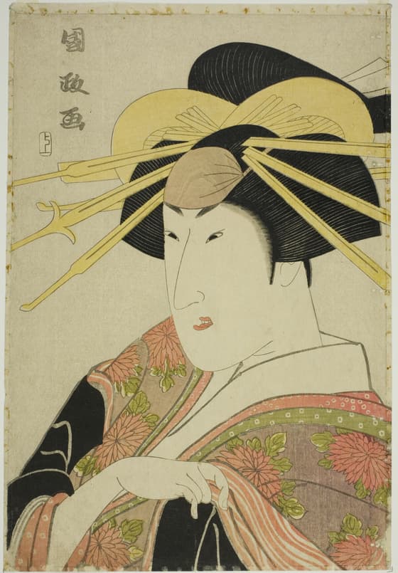 女形役者図