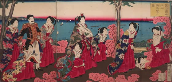芝公園地丸山御遊覧之図