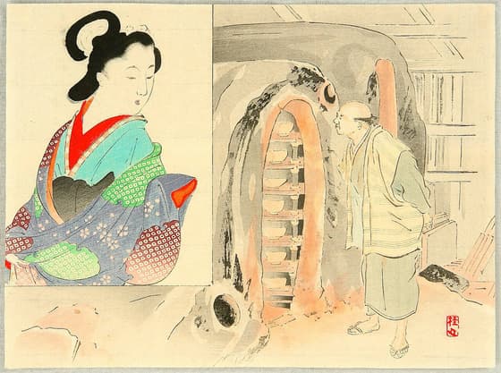幸田露伴「椀久物語　第二部」口絵