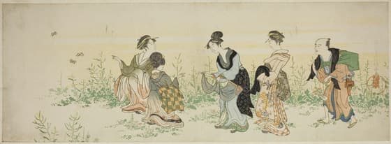 Gathering spring flowers
