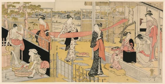 洗濯する女たち