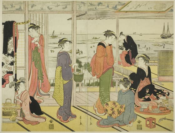 In a Pleasure House in Shinagawa (Shinagawa no rojo)