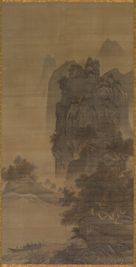 瀟湘八景　漁村夕照