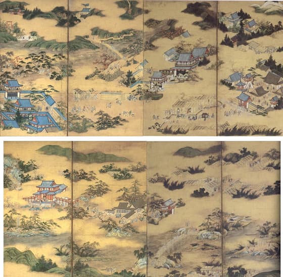 嵯峨野名所図・宇治名所図