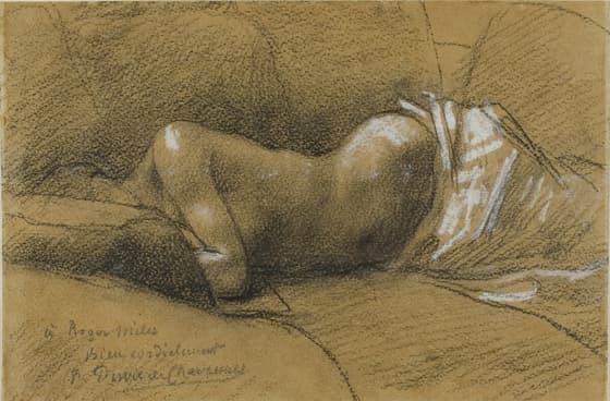 眠る女の習作