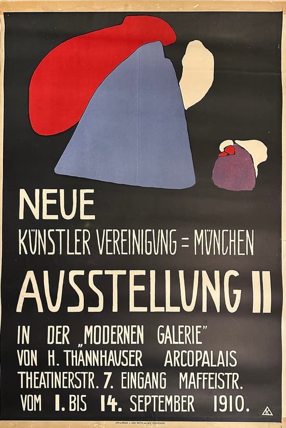 Poster for the Second Exhibition of the Neue Künstlervereinigung München
