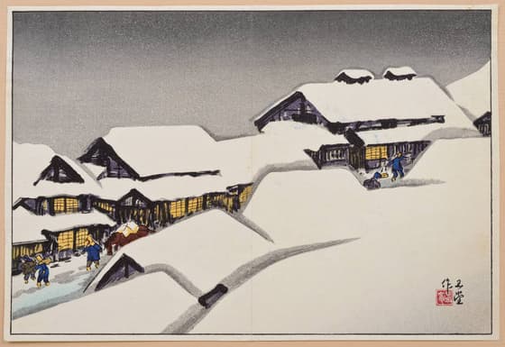 雪の村