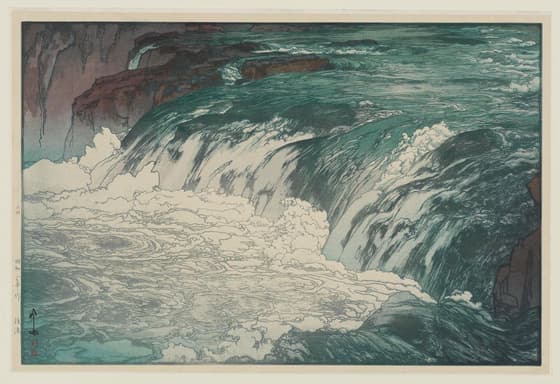 Rapids at the Upper Reaches of Tone River