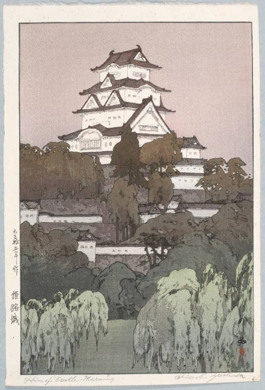 朝の姫路城