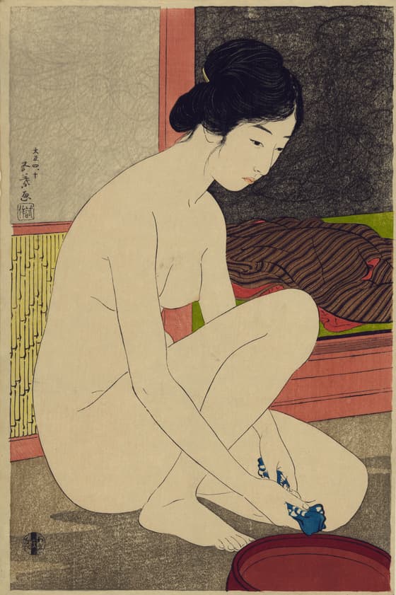 浴場の女