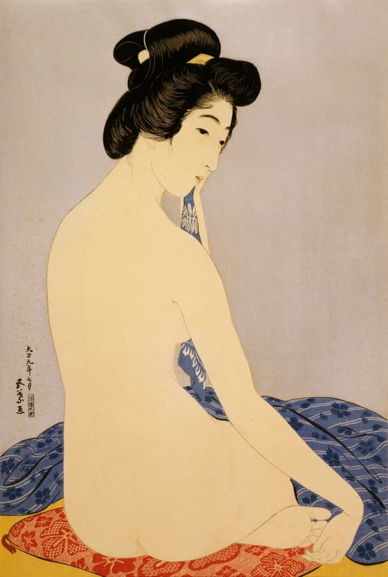 浴後の女