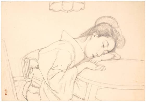 うたた寝の女