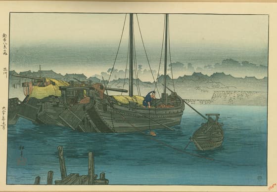 Shinagawa,, from the series "8 views of the South of the Capital" (Tonan hakkei no uchi)