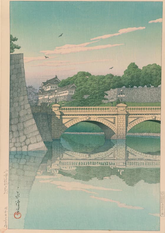 二重橋の朝