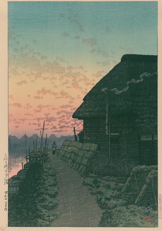 森ヶ崎の夕陽