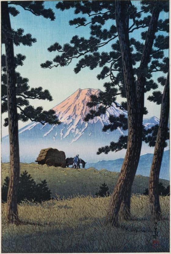 田子の浦の夕