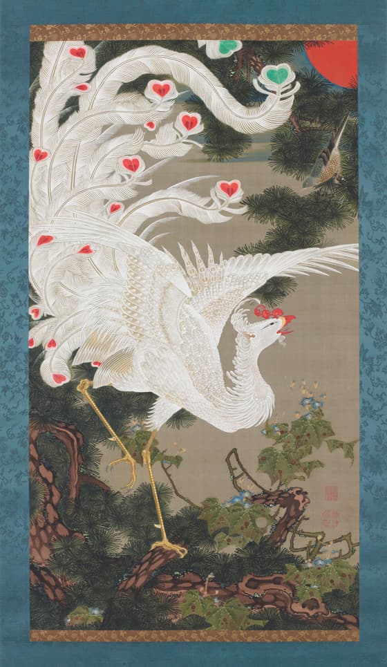 老松白鳳図（動植綵絵）
