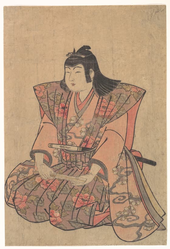 扇を持つ若衆