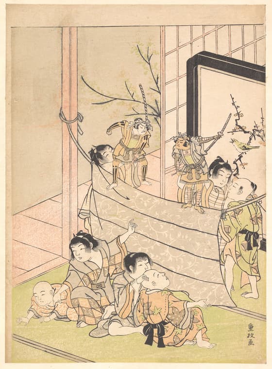 子供の人形芝居