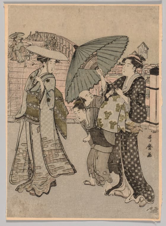 両国橋の往来