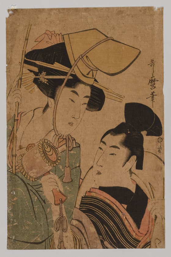 お多福と男