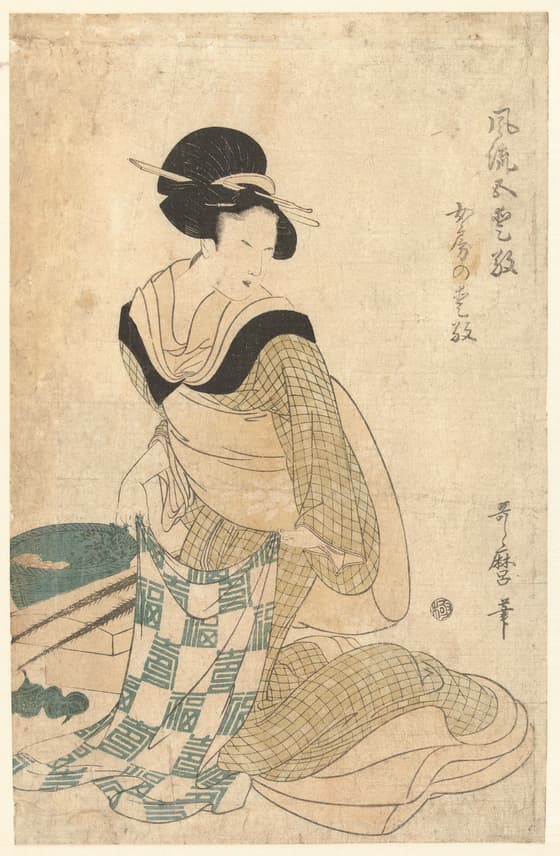 風流五愛敬　女房の愛敬