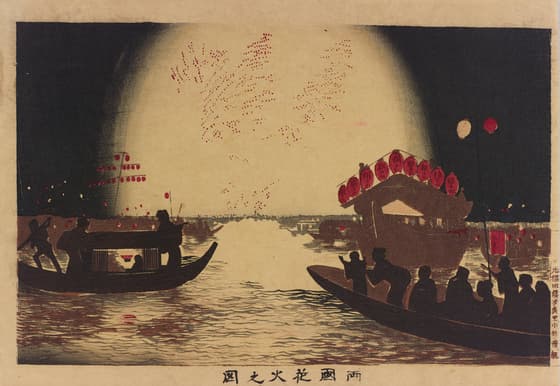 両国花火之図