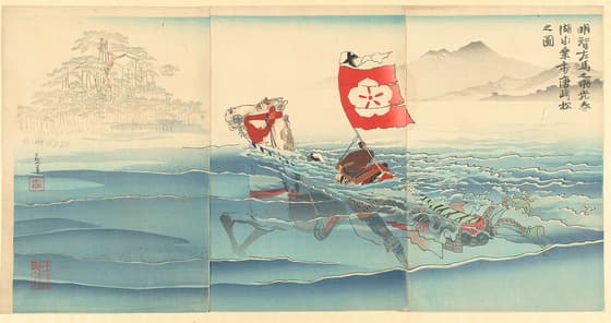 明智左馬助湖水渡