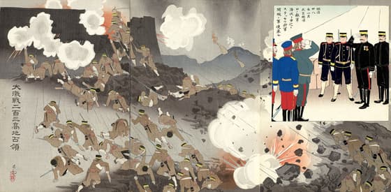 南山之攻我軍乗迅雷風雨突進敵塁(別摺)