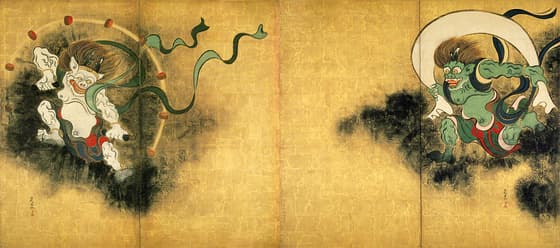 風神雷神図屏風