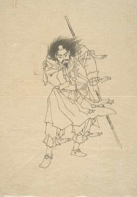 版画下絵　五枚組の内（二）