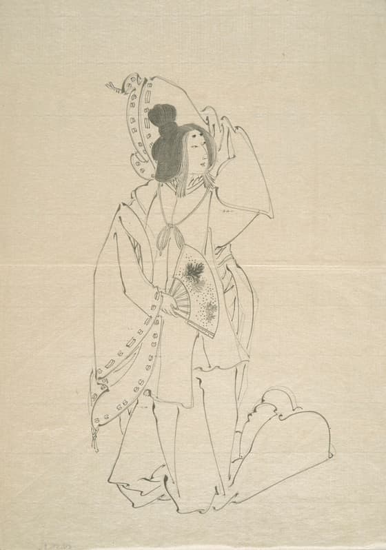 版画下絵　五枚組の内（三）